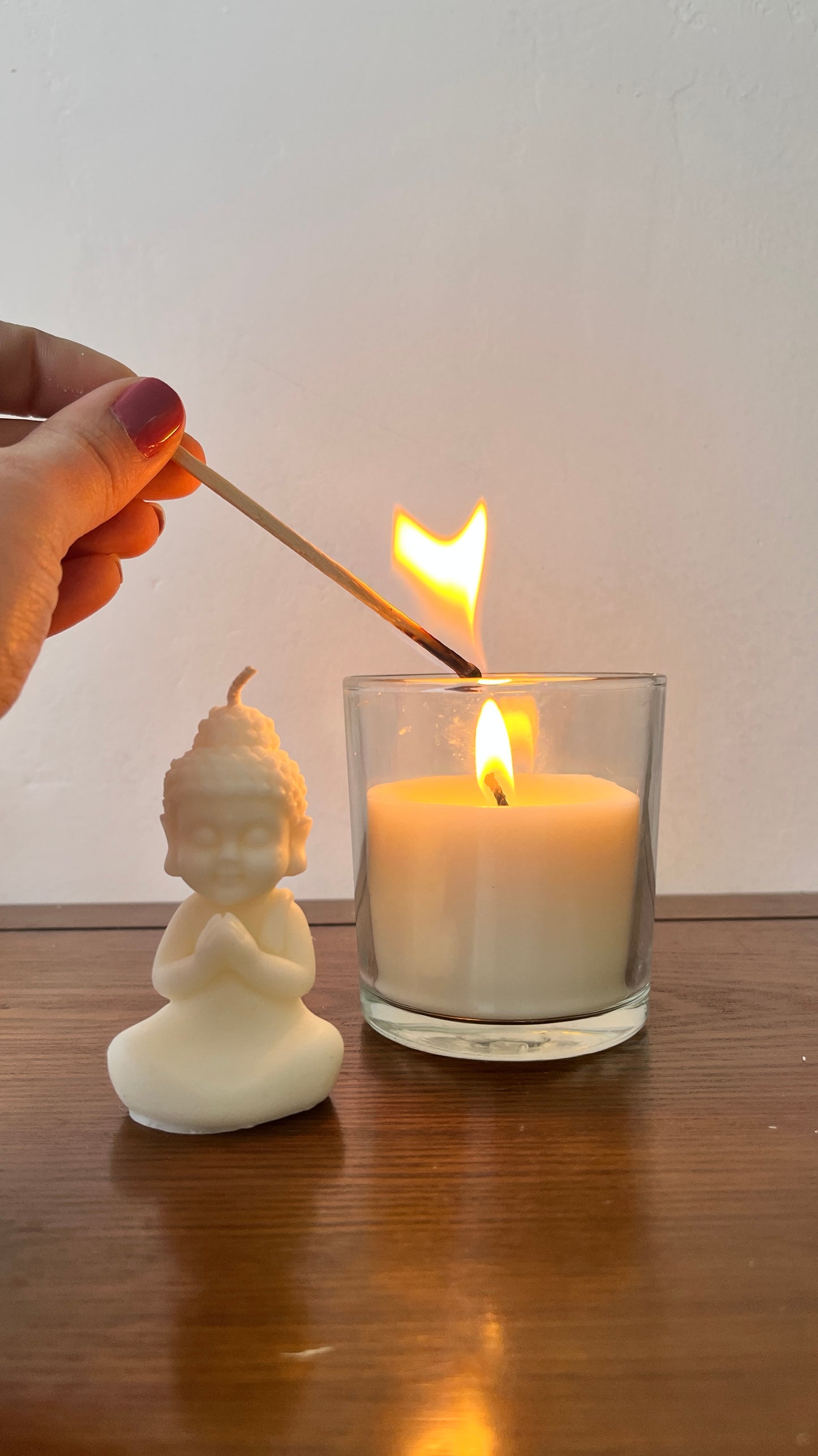 Taller velas de cera de soja y velas de miel