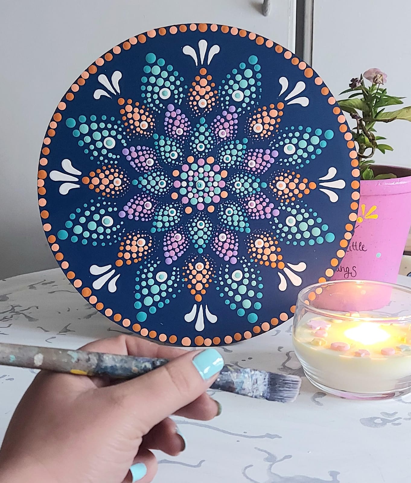 Taller mandalas puntillismo